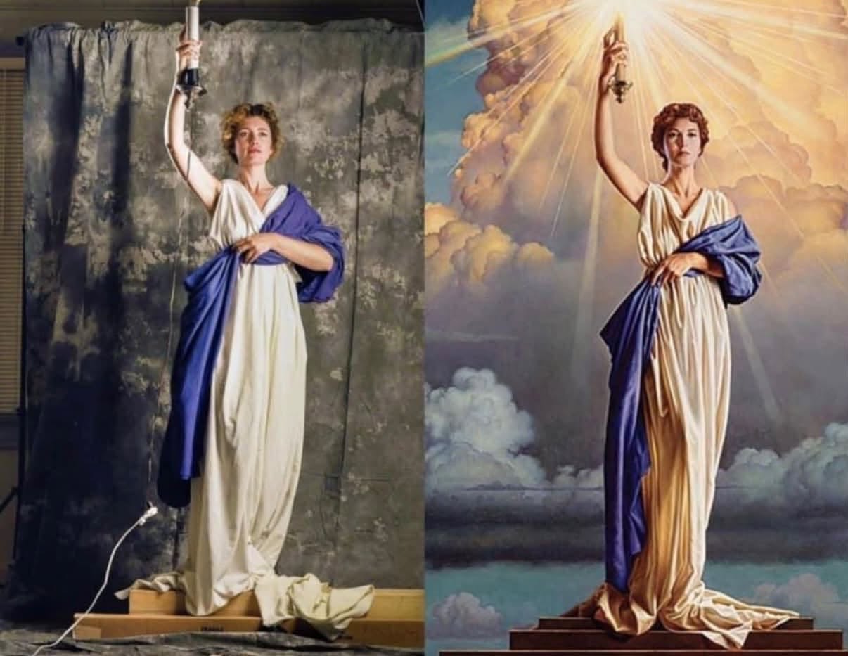 מכירים את הלוגו המפורסם של אולפני Columbia Pictures, עם האישה שמחזיקה לפיד ומוקפת באור?